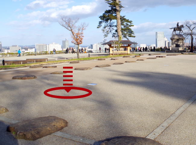 Site of Sendai Castle, near the Ohiroma ruins